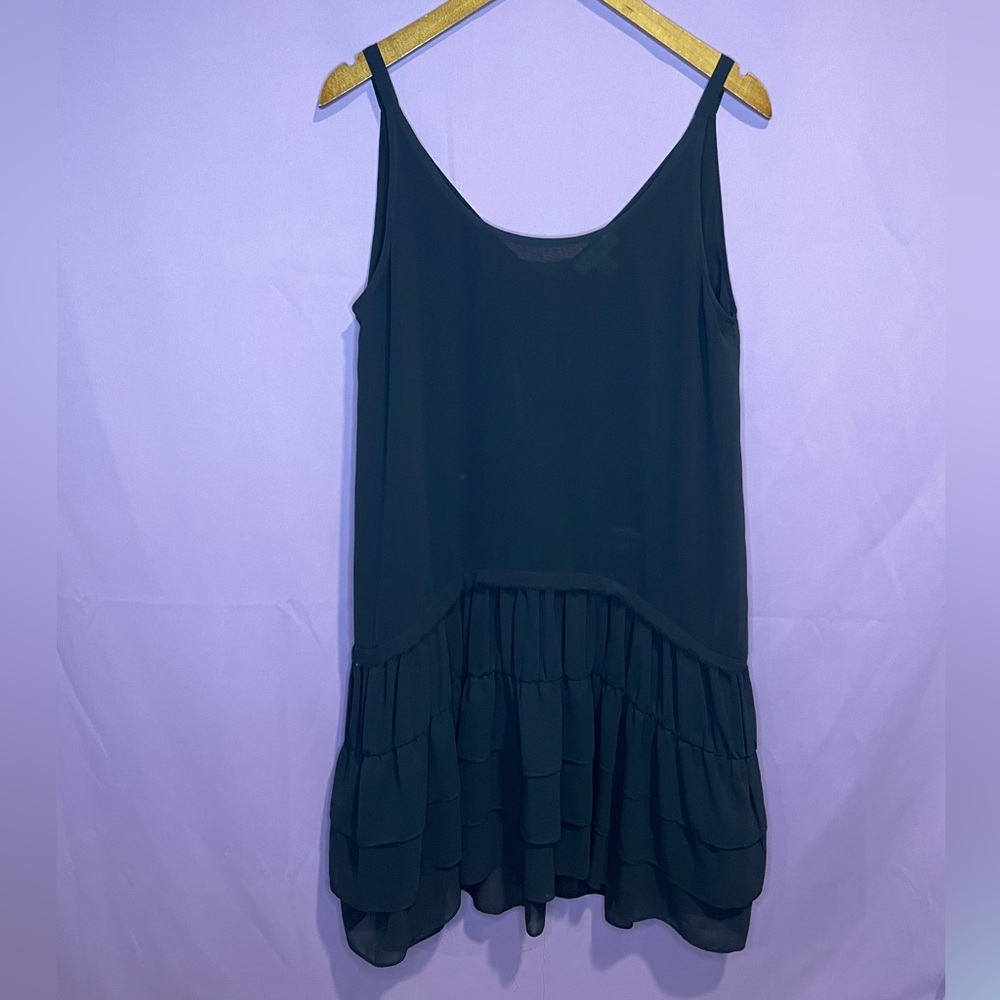 See You Soon Ruffle Slip Dress - M